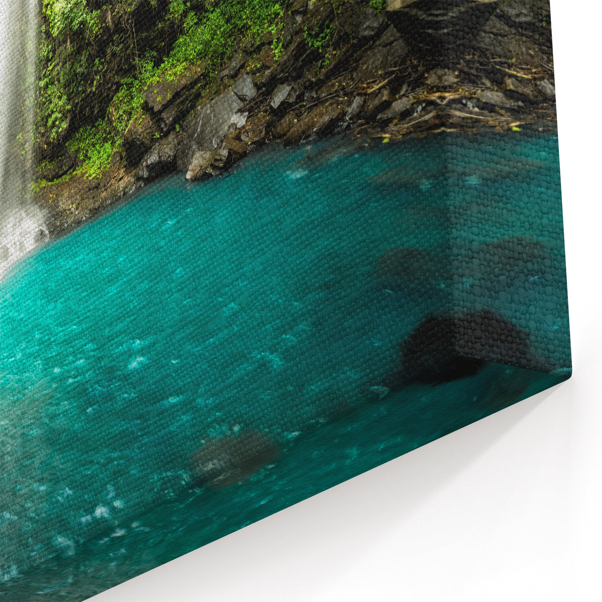 Tranquil Costa Rican Waterfall Canvas - Serene Nature Print