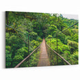 Mystical Costa Rican Rainforest Bridge Canvas - Adventure Art