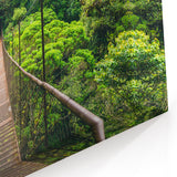 Mystical Costa Rican Rainforest Bridge Canvas - Adventure Art