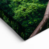 Mystical Costa Rican Rainforest Bridge Canvas - Adventure Art