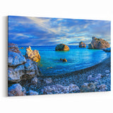 Greek Island Canvas - Cyprus Coastal Elegance