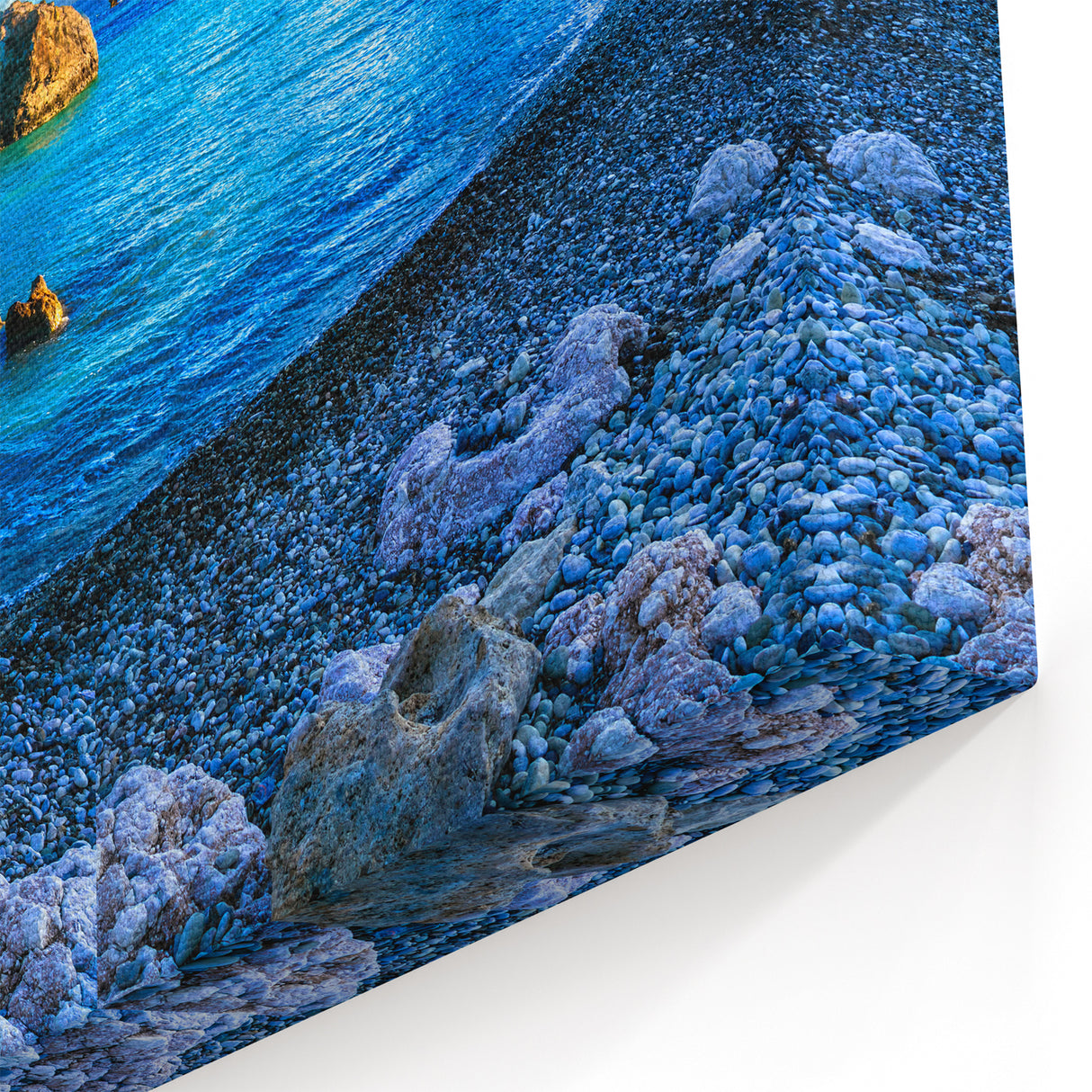 Greek Island Canvas - Cyprus Coastal Elegance