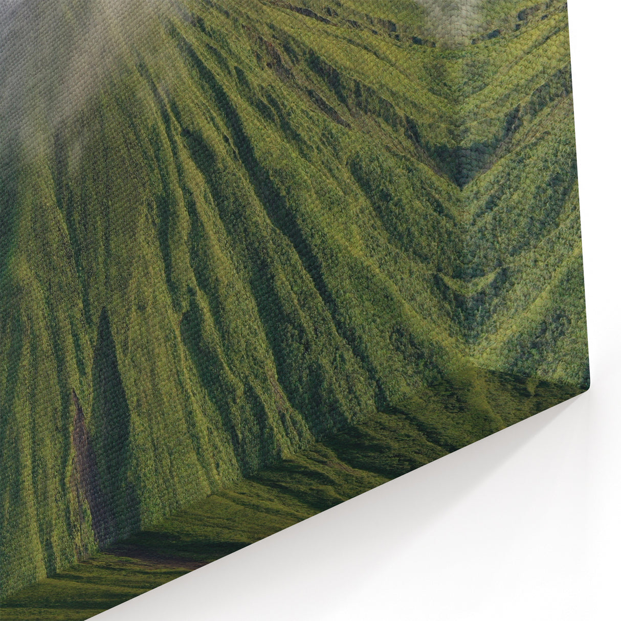 Majestic Costa Rican Volcano Aerial Canvas - Dramatic Landscape Art