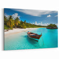 Costa Rican Paradise Beach Canvas - Tropical Escape Art