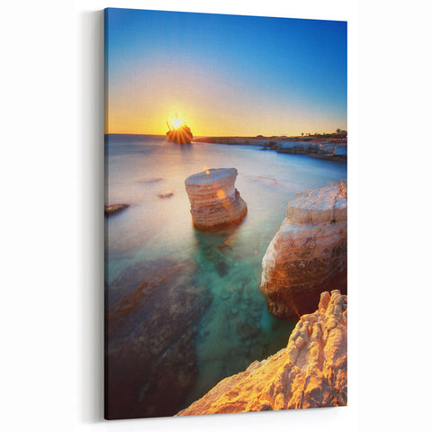 Paphos Wall Art - Sunset Shipwreck Seascape