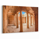 Europe Travel Art - Ancient Cyprus Columns Canvas