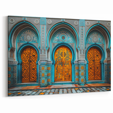 Golden Gates of Persia - Middle Eastern Majestic Doorway Art