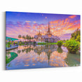 Sunset Reflections - Vietnam Temple Wall Art Scenery Print