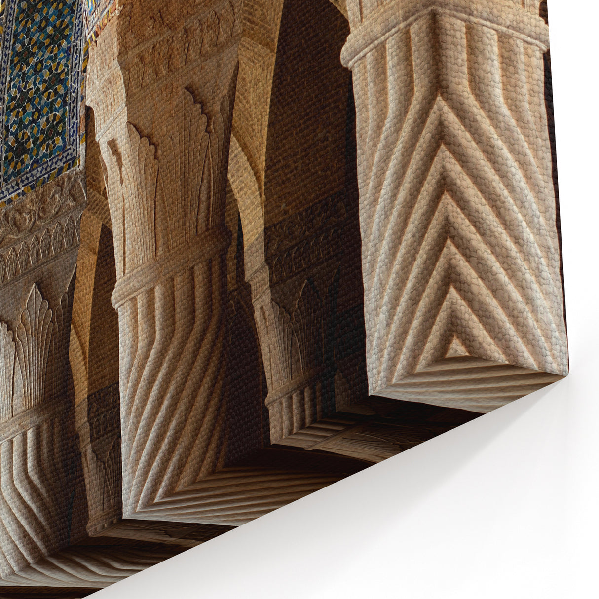 Historical Art of Iran - Persian Arches with Tile Design Wall Art