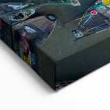 Bustling Vietnam Market Boats - Vibrant Wall Art Print