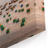 Vietnamese Fishing Fleet at Sunset - Scenic Wall Art Print