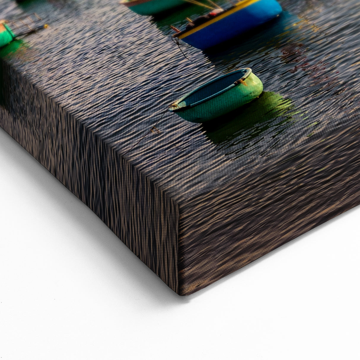 Vietnamese Fishing Fleet at Sunset - Scenic Wall Art Print