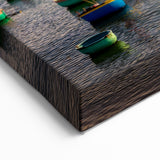 Vietnamese Fishing Fleet at Sunset - Scenic Wall Art Print