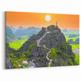 Sunset Summit at Mua Cave - Vietnam Temple Wall Art Print