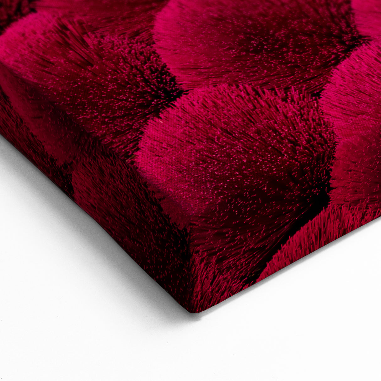 Vibrant Red Incense Crafting - Vietnamese Artisan Wall Art Print