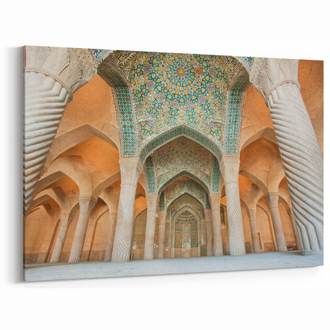 Historical Persian Architecture Art - Grand Mosque Column Design