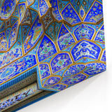 Persian Tile Wall Art - Stunning Blue Geometric Patterns from Iran