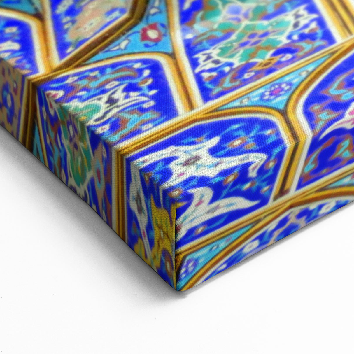 Persian Tile Wall Art - Stunning Blue Geometric Patterns from Iran