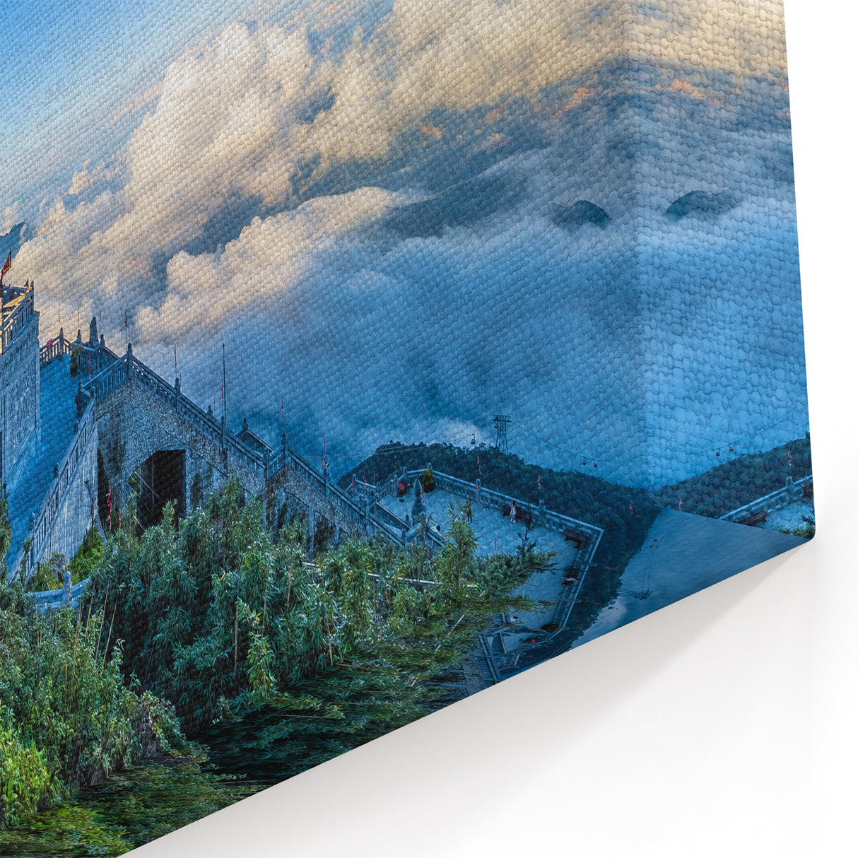 Buddha Above the Clouds - Vietnam Spiritual Wall Art Print