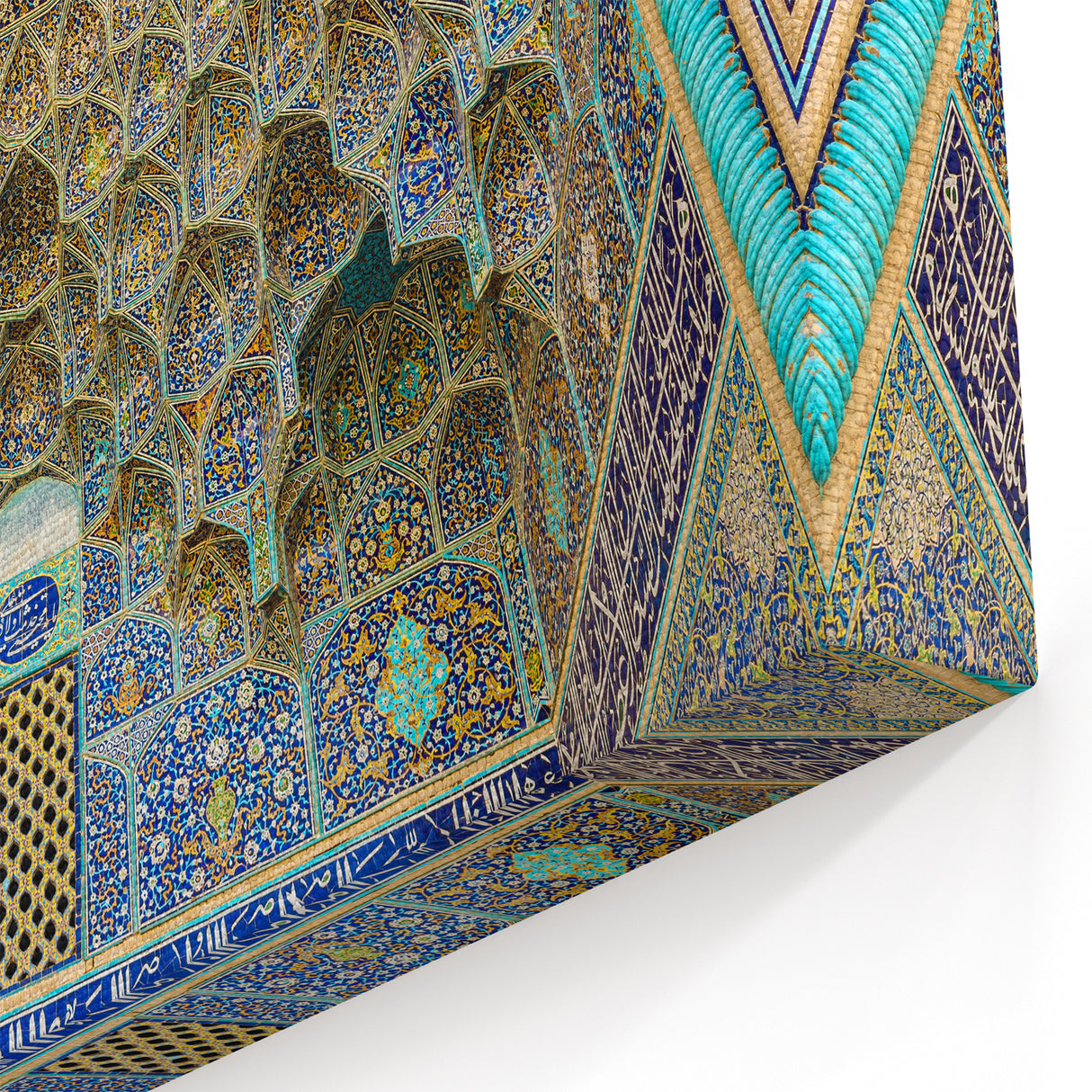 Persian Art Prints - Stunning Iranian Architecture Wall Art in Blue