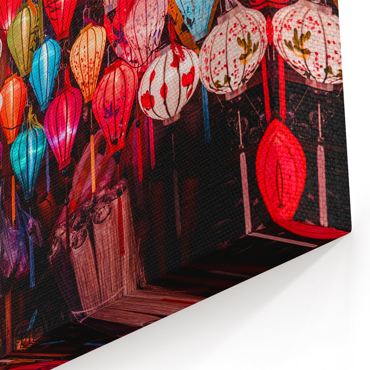 Lanterns of Hoi An - Vibrant Vietnamese Festival Wall Art Print