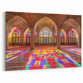 Iranian Wall Art - Vibrant Persian Stained Glass Mosque Design