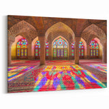 Iranian Wall Art - Vibrant Persian Stained Glass Mosque Design