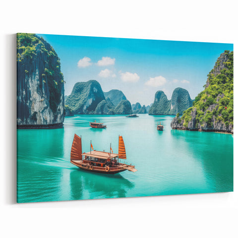 Turquoise Tranquility - Vietnam Landscape Wall Art