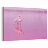Cyprus Photography Art - Mediterranean Decor Flamingos at Larnaca