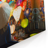 Colorful Istanbul Lanterns Canvas - Turkish Wall Art