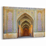 Persian Mosque Wall Art - Vibrant Arches with Intricate Tile Design