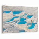 Pamukkale Thermal Pools Canvas - Turkish Natural Wonder Art