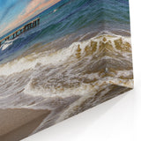 Cyprus Wall Art - Mediterranean Decor Sunset Pier Coastal View