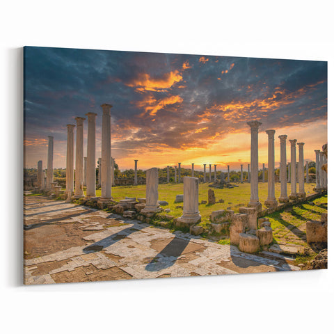 Nicosia Art Prints - Scenic Cyprus Prints Ancient Ruins at Sunset