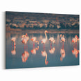 Larnaca Framed Prints - Scenic Cyprus Prints Flamingos at Sunset