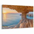 Scenic Cyprus Prints - Coastal Cyprus Landscapes Sea Cave Sunset