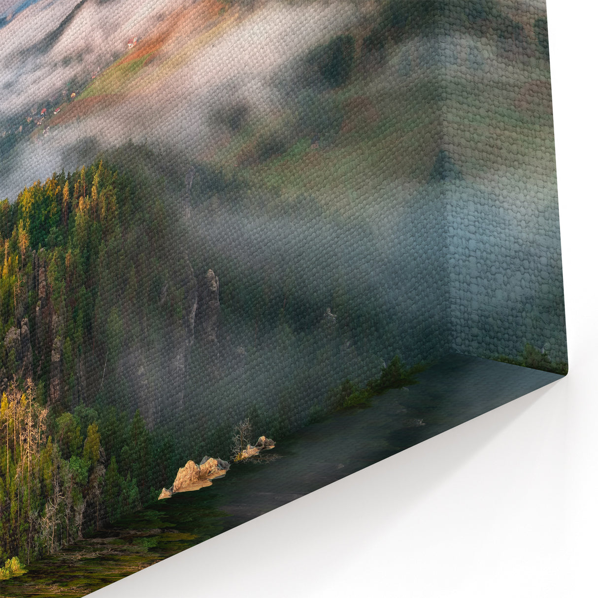 Czech Republic Wall Art – Scenic Czech Landscapes of Morning Mist