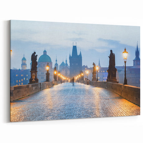 Czech Republic Travel Posters – Prague Canvas Prints of Charles Bridge
