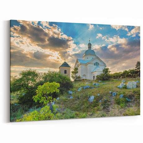 Czech Architecture Decor – Czech Republic Wall Art of Historic Church