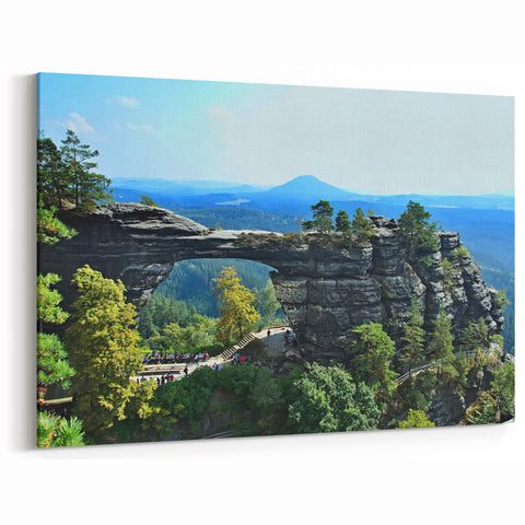 Bohemian Castles Art - Majestic Pravčická Gate Rock Formation