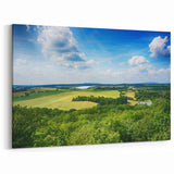 Czech Republic Wall Art - Verdant Countryside with Rolling Fields