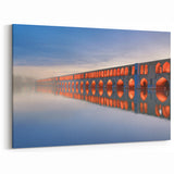 Persian Bridge Wall Art - Misty Reflection of Illuminated Arches
