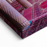 Persian Mosque Interior Wall Art - Colorful Stained Glass and Arches