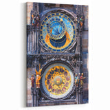 Prague Cityscape Art - Timeless Astronomical Clock Detail