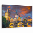 Scenic Prague Prints - Majestic Charles Bridge Sunset