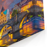 Scenic Prague Prints - Majestic Charles Bridge Sunset