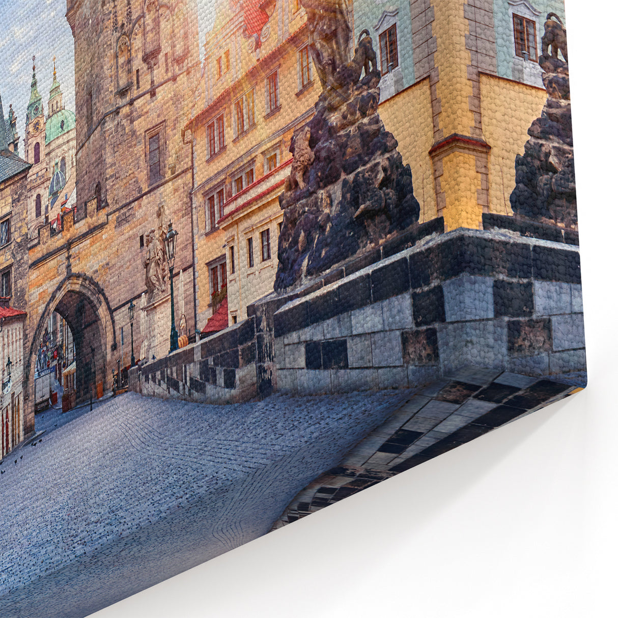 Prague Landmark Art - Charles Bridge Morning Glory