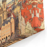 Prague Cityscape Art - Skyline and Cathedral Panorama