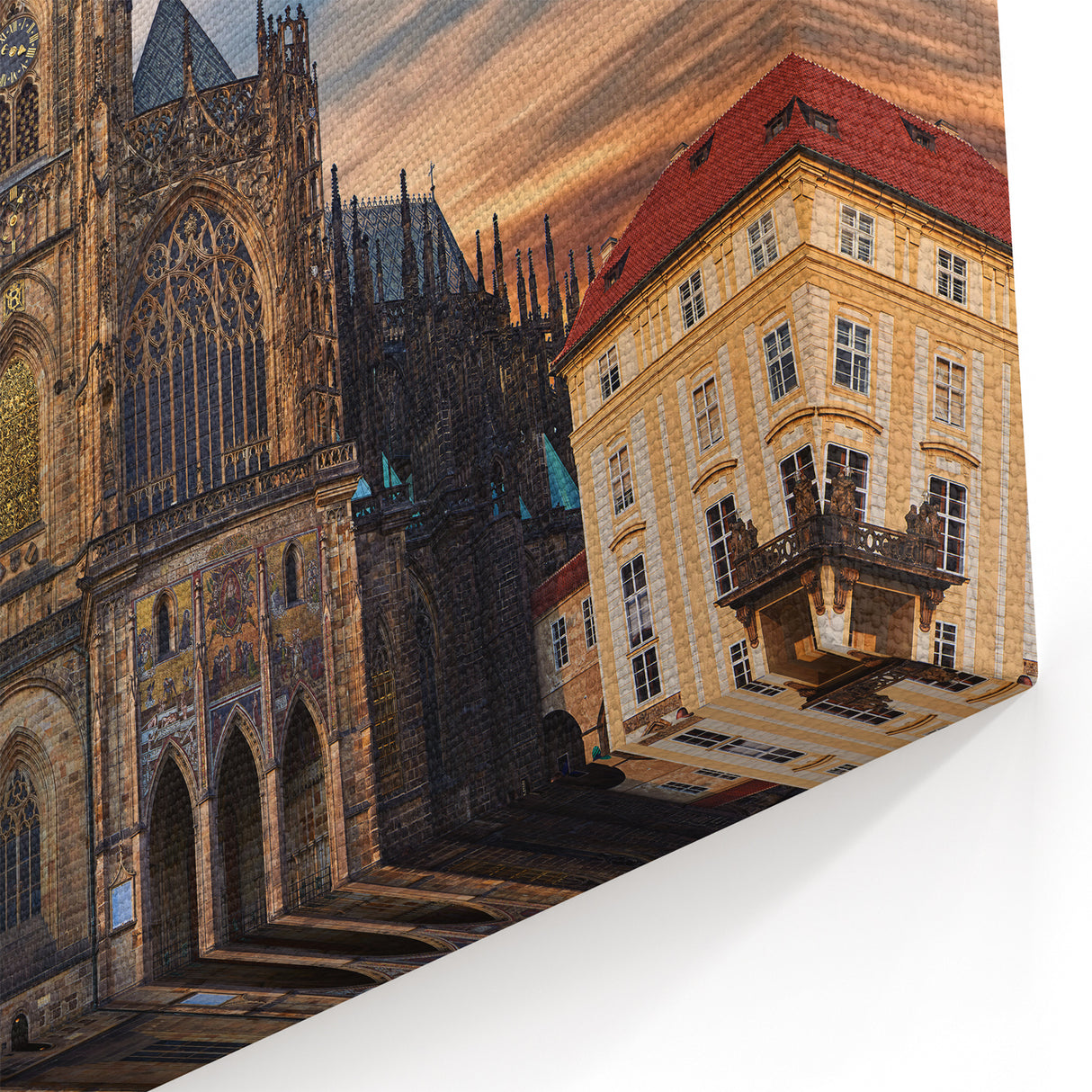 Prague Photography Prints - Majestic Cathedral at Sunset