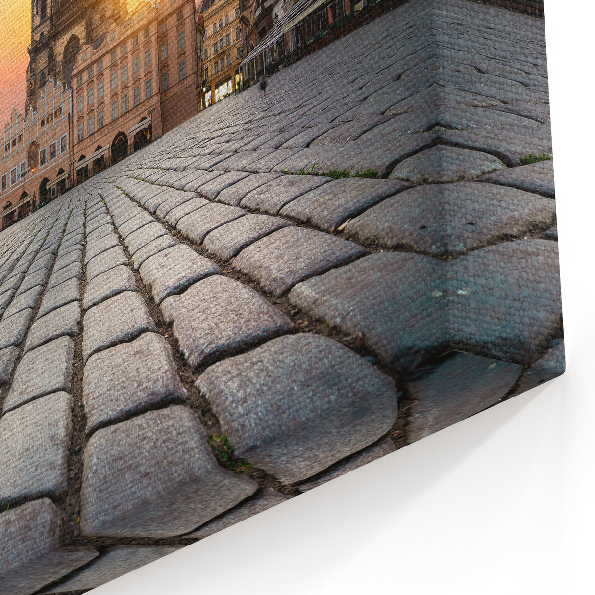 Prague Landmark Art - Morning Glow at Old Town Square